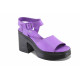 Sandale femei - piele naturală - violet - SM123392