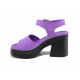 Sandale femei - piele naturală - violet - SM123392