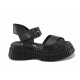 Sandale femei - piele naturală - negru - SM123398