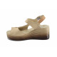 Sandale femei - piele naturală - bej - SM123405