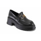 Mocasini - piele naturală - negru - SM123604