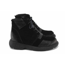 Ghete femei - piele naturală - negru - SM123649