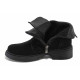 Ghete femei - nubuck natural - negru - SM123697