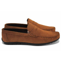 Mocasini - velur natural - maro - SM123407