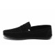 Mocasini - velur natural - negru - SM123408