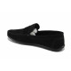 Mocasini - velur natural - negru - SM123408