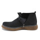 Ghete bărbați - nubuck natural - negru - SM123897