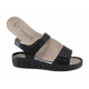 Sandale femei - piele naturală - negru - SM122714