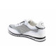 Adidași femeii - eco-piele cu material textil - alb - SM122906