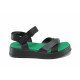 Sandale femei - piele naturală - negru - SM123315