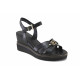 Sandale femei - piele naturală - negru - SM123322