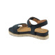 Sandale femei - nubuck natural - albastru închis - SM123474