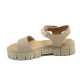 Sandale femei - nubuck natural - bej - SM123484