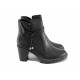 Ghete femei - piele naturală - negru - SM123495