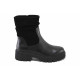 Ghete femei - piele naturală cu velur - negru - SM123790