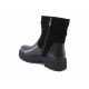 Ghete femei - piele naturală cu velur - negru - SM123790