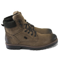 Ghete bărbați - nubuck natural - maro - SM123863